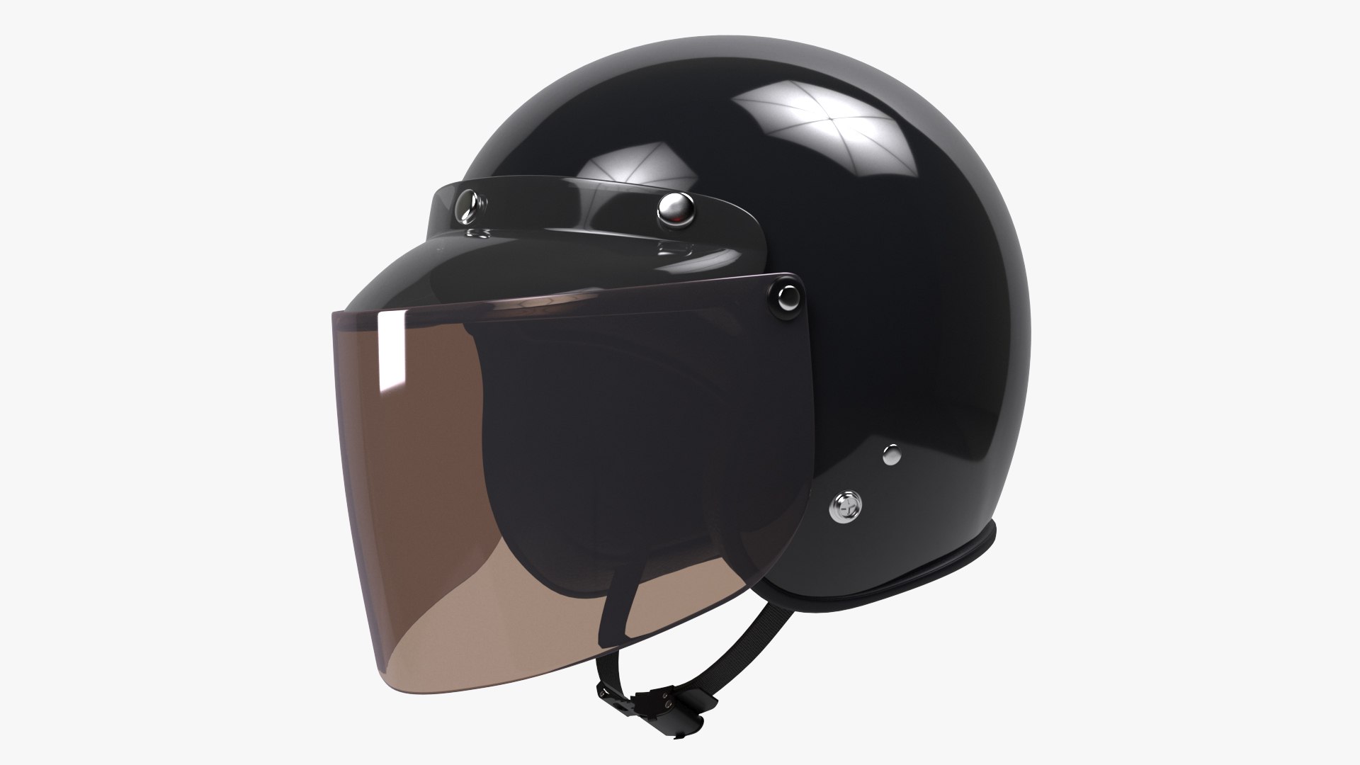 3D Motorcycle Helmet with Visor - TurboSquid 1819383