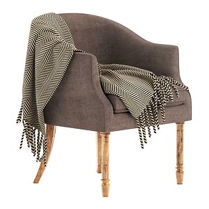 ONYX Leather SOFA with cushions and bolsters 3D