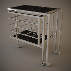 eichholtz trolley collins table 3d model