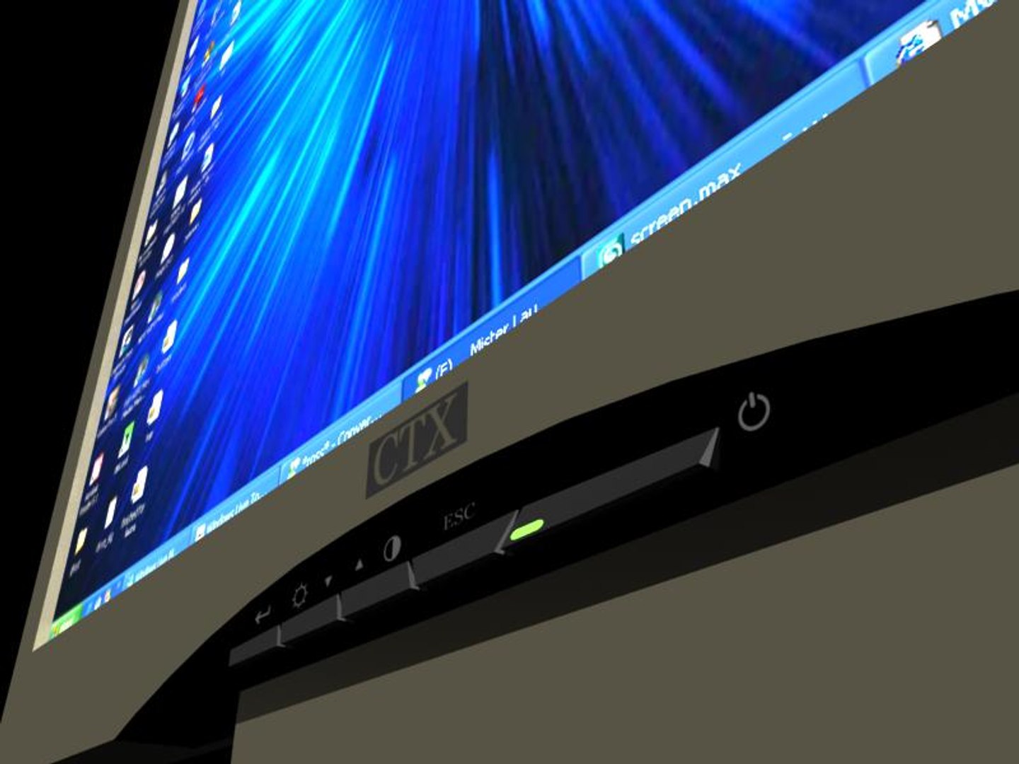 Ctx Flat Screen Monitor 3d Max