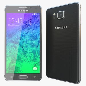 realistic samsung galaxy alpha 3d model