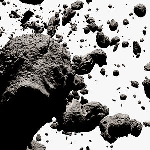 3D Long Asteroid Field