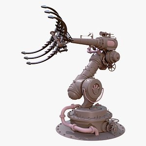 Steampunk Mechanical Claw Arm M1 3D model