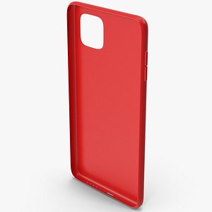 Red Smartphone Cover 3D model