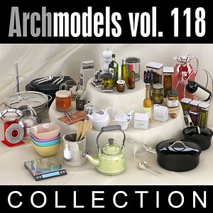 3d model archmodels vol 118 kitchen