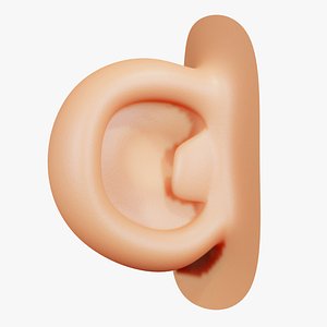 3D Cartoon Ear 0024 model