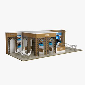 13x6 meter islamic stand 3D model