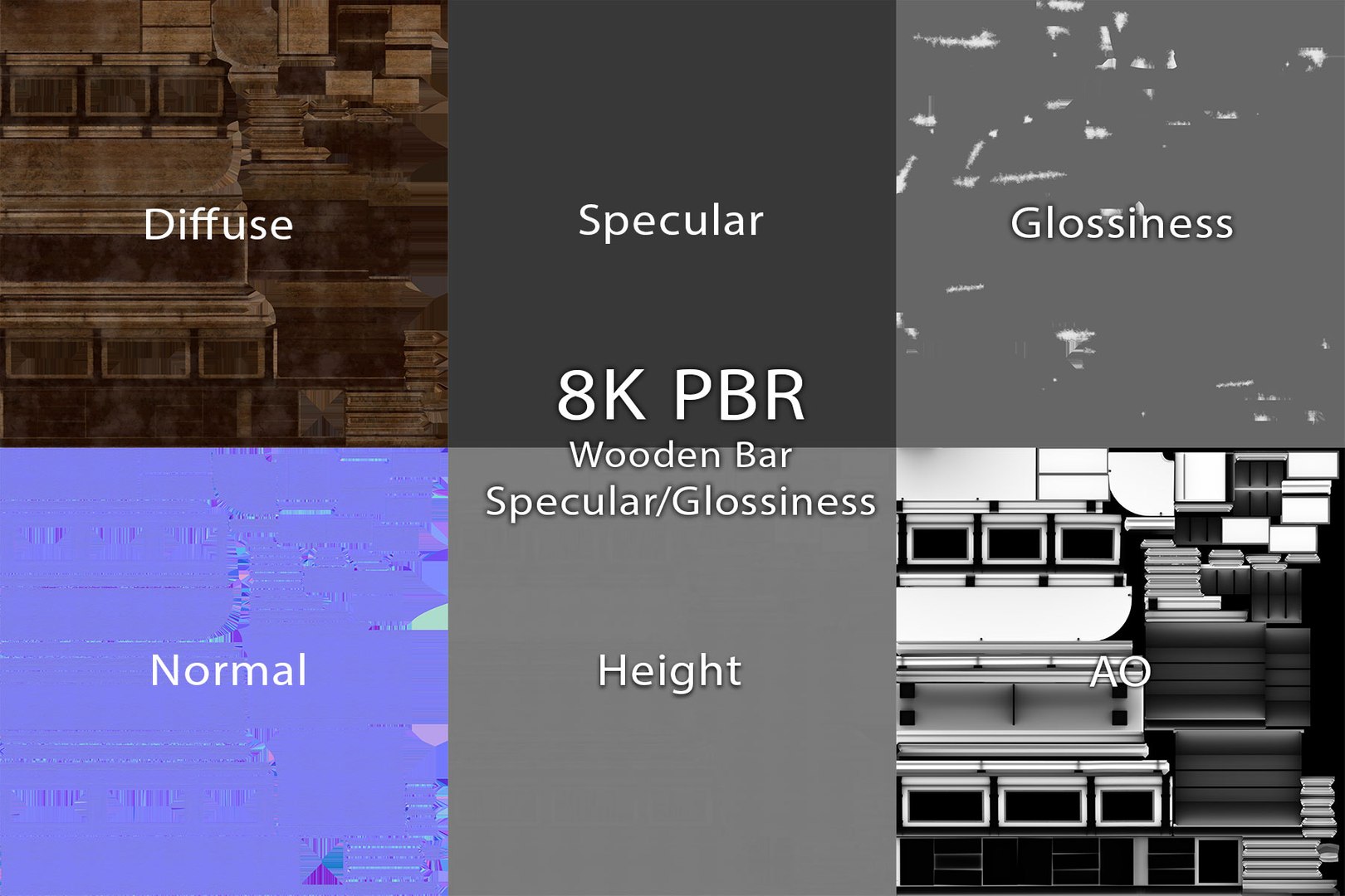 3D Old Western Bar PBR Textures - TurboSquid 2072797