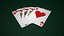 3D poker royal straight flush model