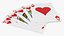 3D poker royal straight flush model