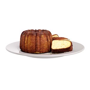 pound cake 3D