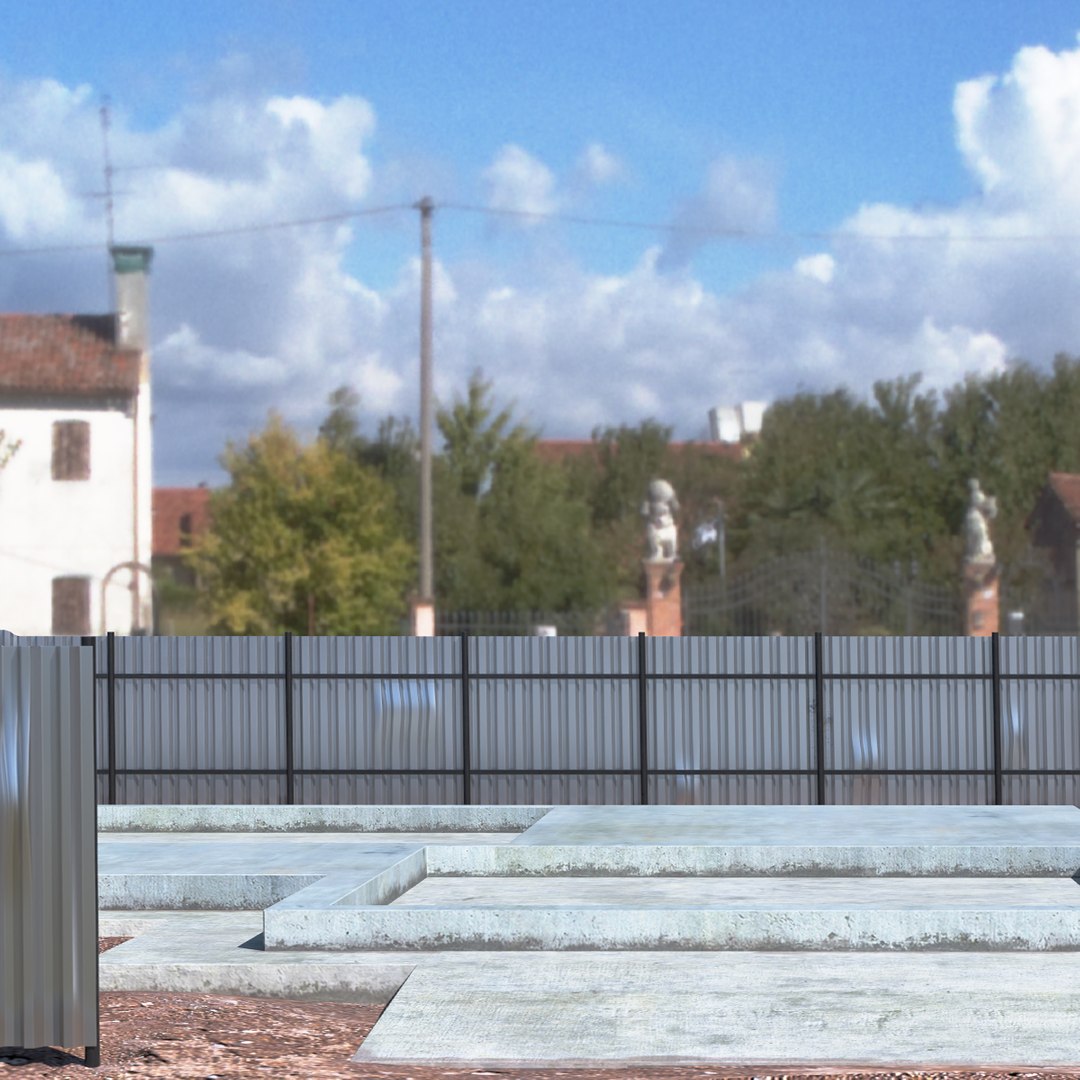 Urban Construction Site 3D model preview