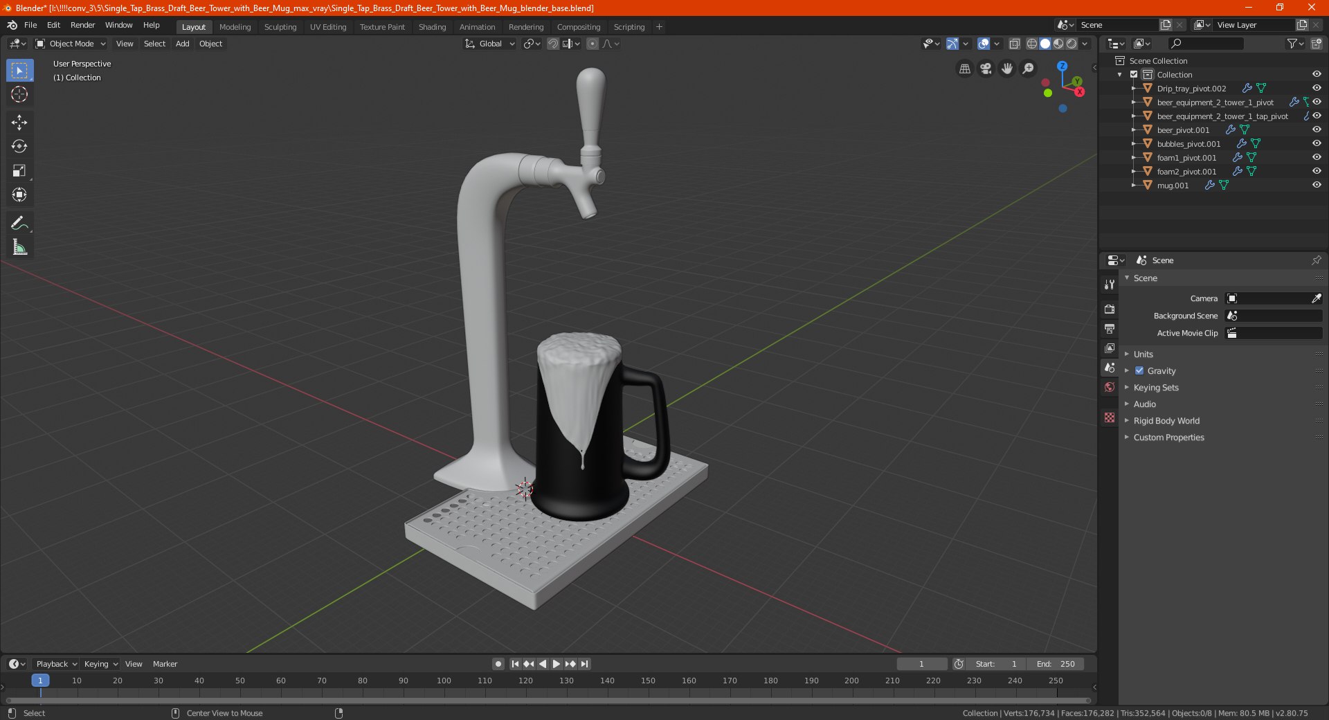 3D single tap brass draft beer model https://p.turbosquid.com/ts-thumb/TN/wXElw5/PkhdR3qk/singletapbrassdraftbeertowerwithbeermug3dsmodel024/jpg/1600539621/1920x1080/fit_q87/c560656528dc17f5dea9569f7c38f7e4caa72de1/singletapbrassdraftbeertowerwithbeermug3dsmodel024.jpg
