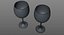 3D wine glasses model
