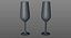3D wine glasses model