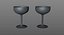 3D wine glasses model
