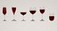 3D wine glasses model