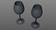 3D wine glasses model
