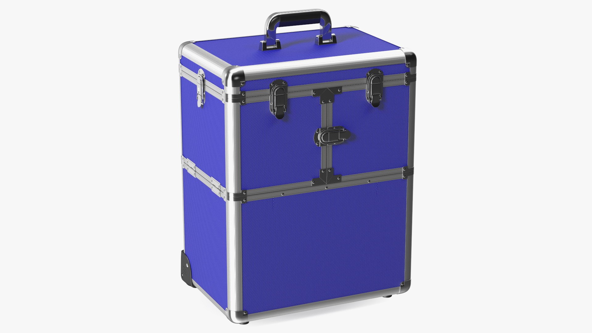 Rolling Makeup Case Folded Blue 3D model preview