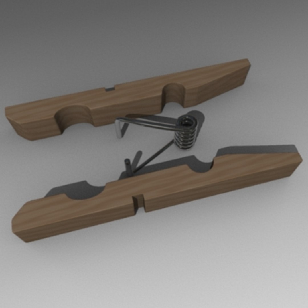 3ds Max Clothes Pegs