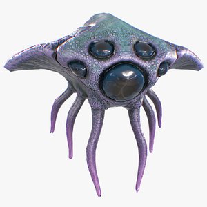 3D Levitating creature model