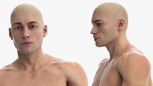 Man Character in Underwear Standing