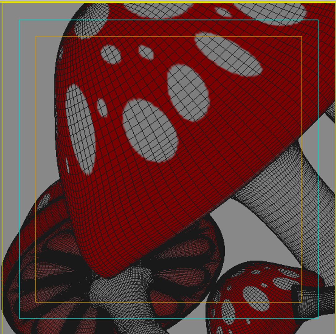 3d Mushrooms Model
