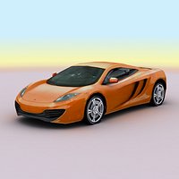 2011 McLaren MP4-12C lowpoly