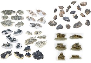 Epic Desert Cliff  Coastal Rock Mega Pack - 53 Scanned Assets