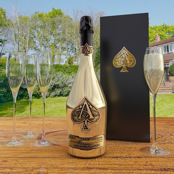 armand brignac champagne 3d model