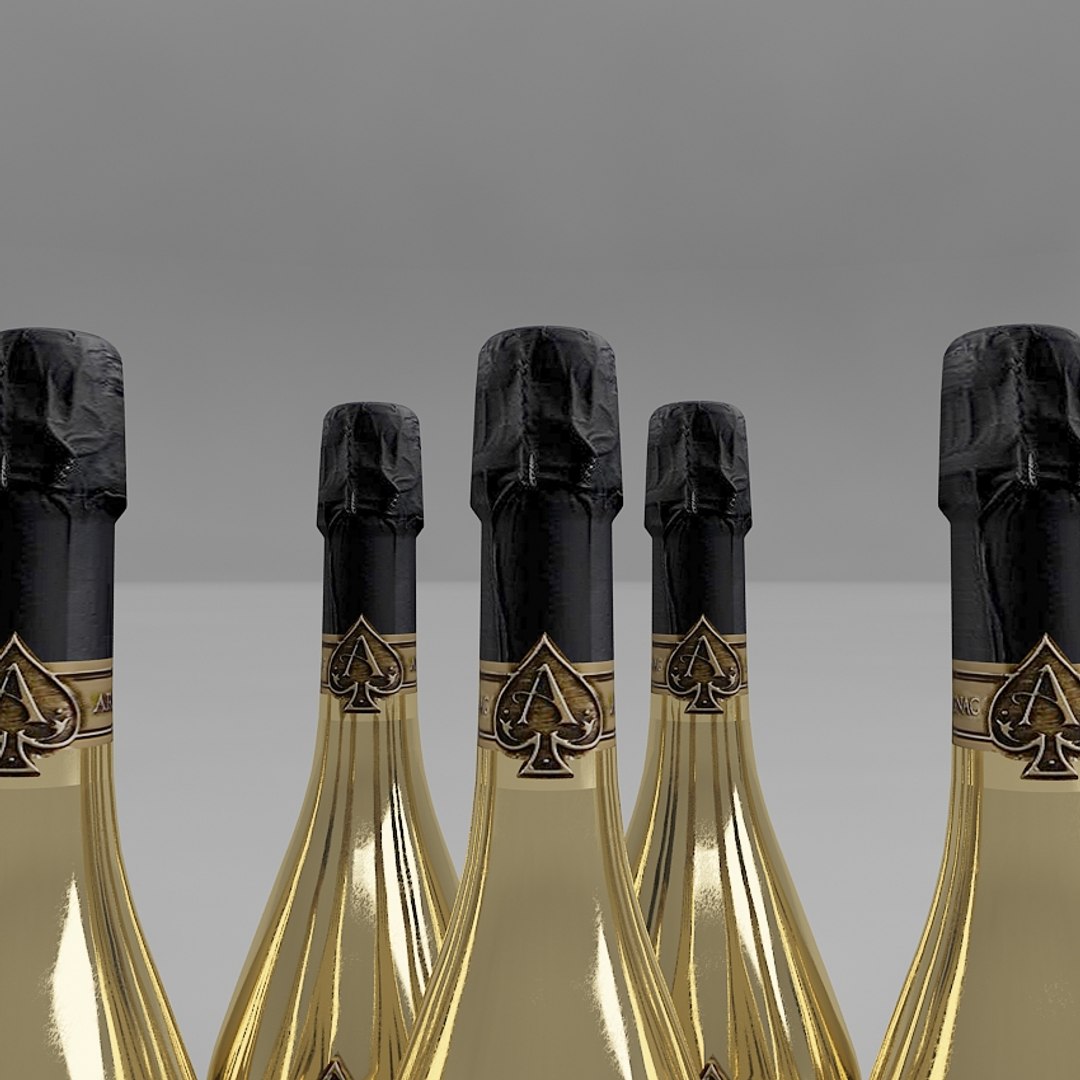 armand brignac champagne 3d model