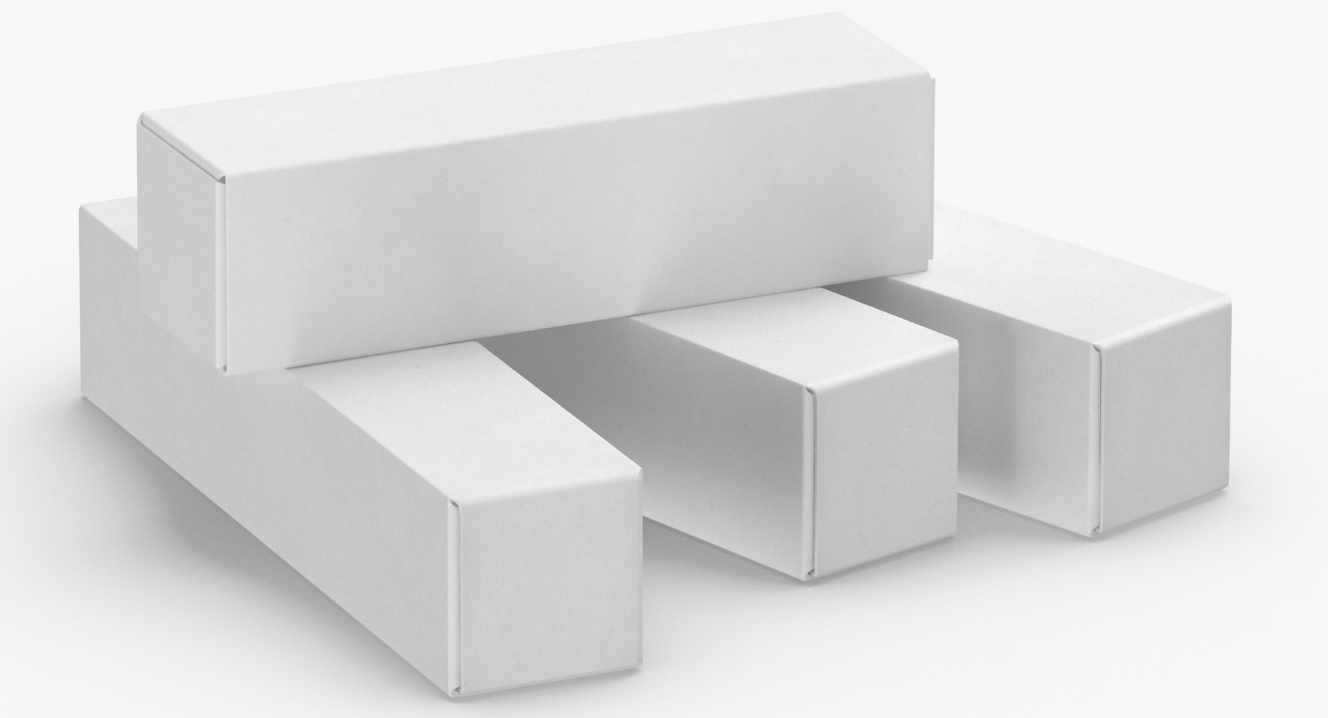 Cardboard Box Set 01 3D Model - TurboSquid 1597226