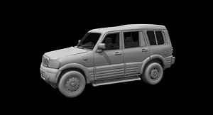 3D mahindra scorpio car model