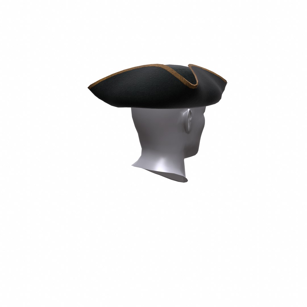 3d 18th Tricorn Hat