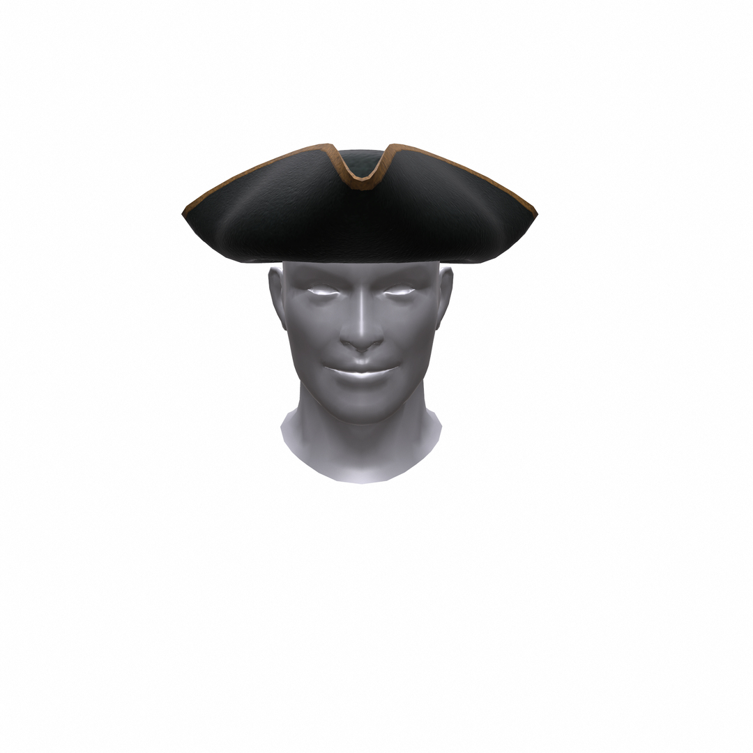 3d 18th Tricorn Hat