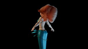 3D model Stylized Mermaid 3D model