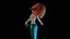 Modèle 3D de sirène stylisée