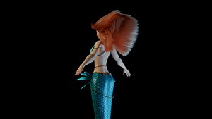 Stylized Mermaid 3D model