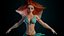 Modèle 3D de sirène stylisée