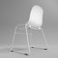 3D interior normann form stacking chair