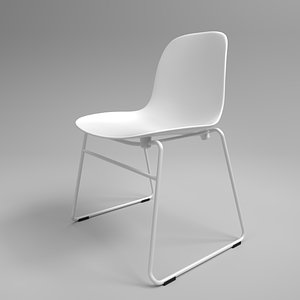Normann Form Stacking Chair white steel
