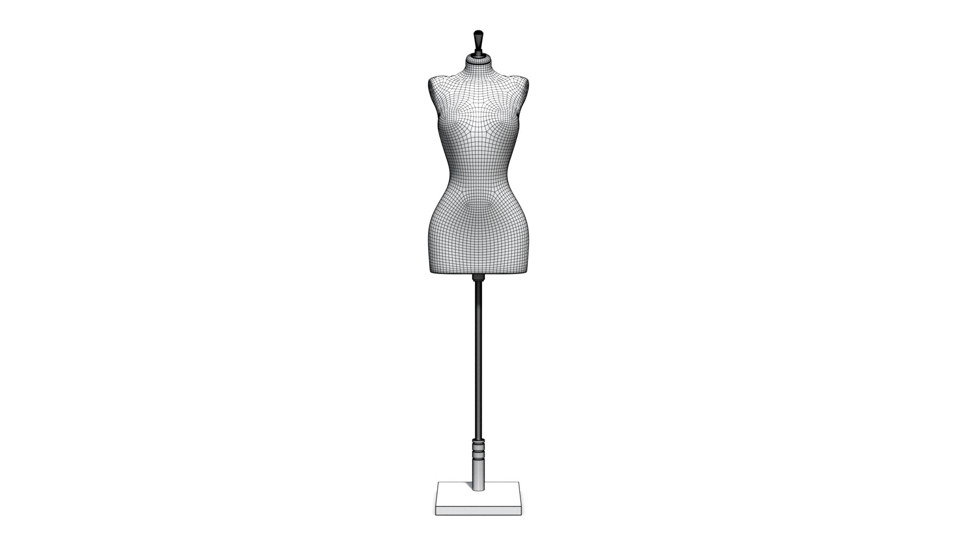 Mannequin Female Torso V1b 3D Model - TurboSquid 2024458