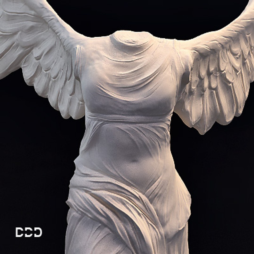 Nike Samothrace Statue 3d X