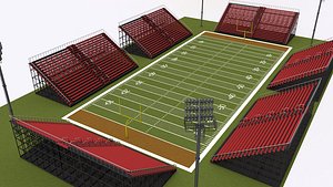 3D model American Football Stadium