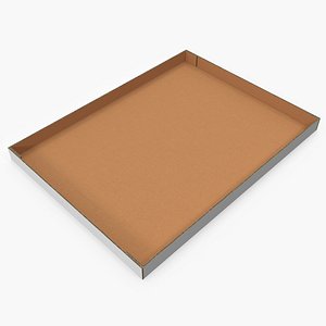 realistic cardboard box base 3D model