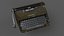 Vintage tabletop typewriter PBR low-poly game ready