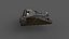 Vintage tabletop typewriter PBR low-poly game ready