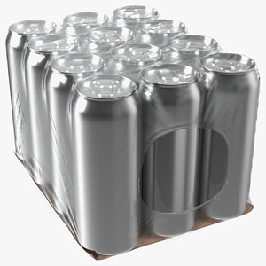 3D Aluminium Can 500ml 12pcs Transparent Pack