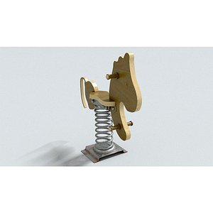 3D laos Spring Rocking Horse