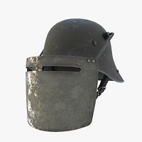 Stahlhelm with Face plate